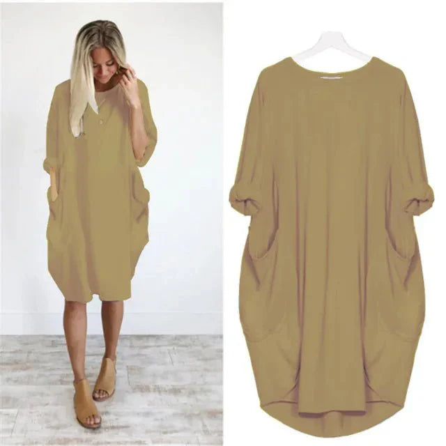 Gina Elegant Pocket Dress