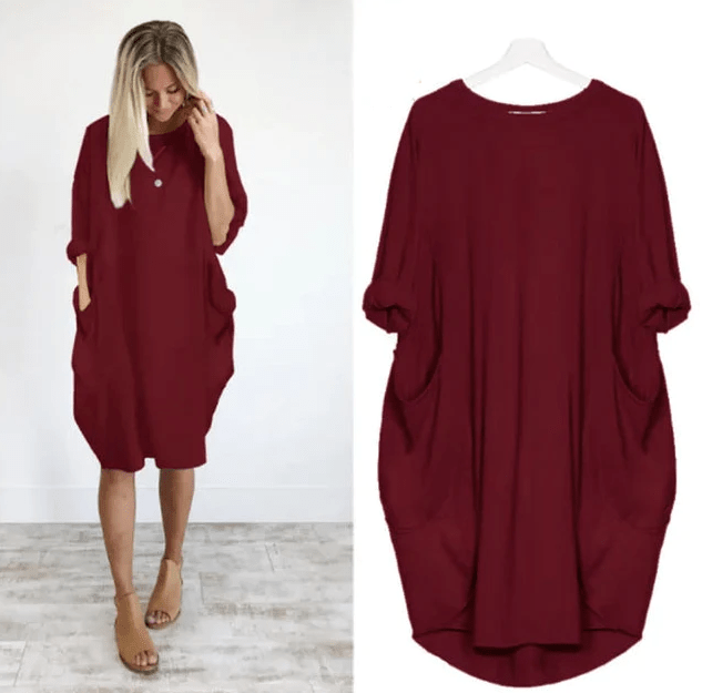 Gina Elegant Pocket Dress