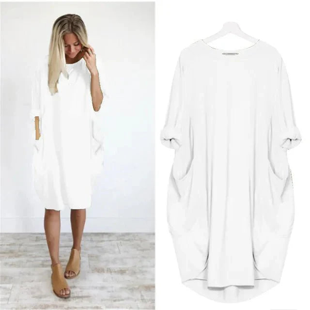 Gina Elegant Pocket Dress