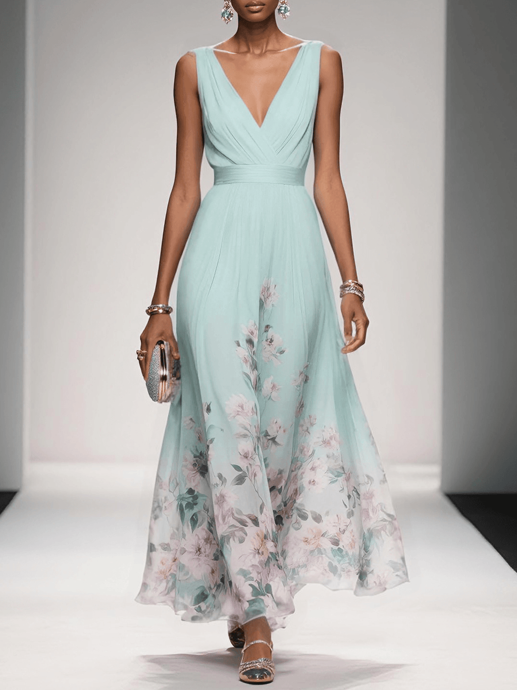 Rosalie Floral Guest Maxi Dress