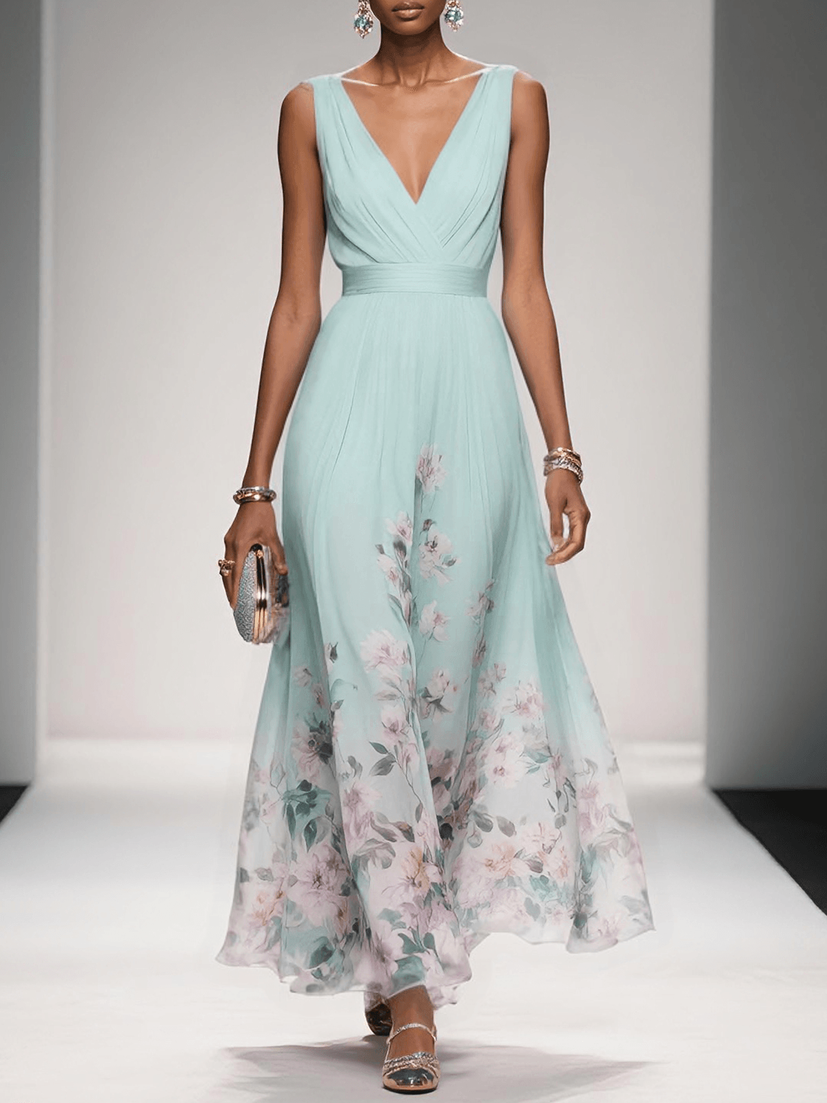 Rosalie Floral Guest Maxi Dress