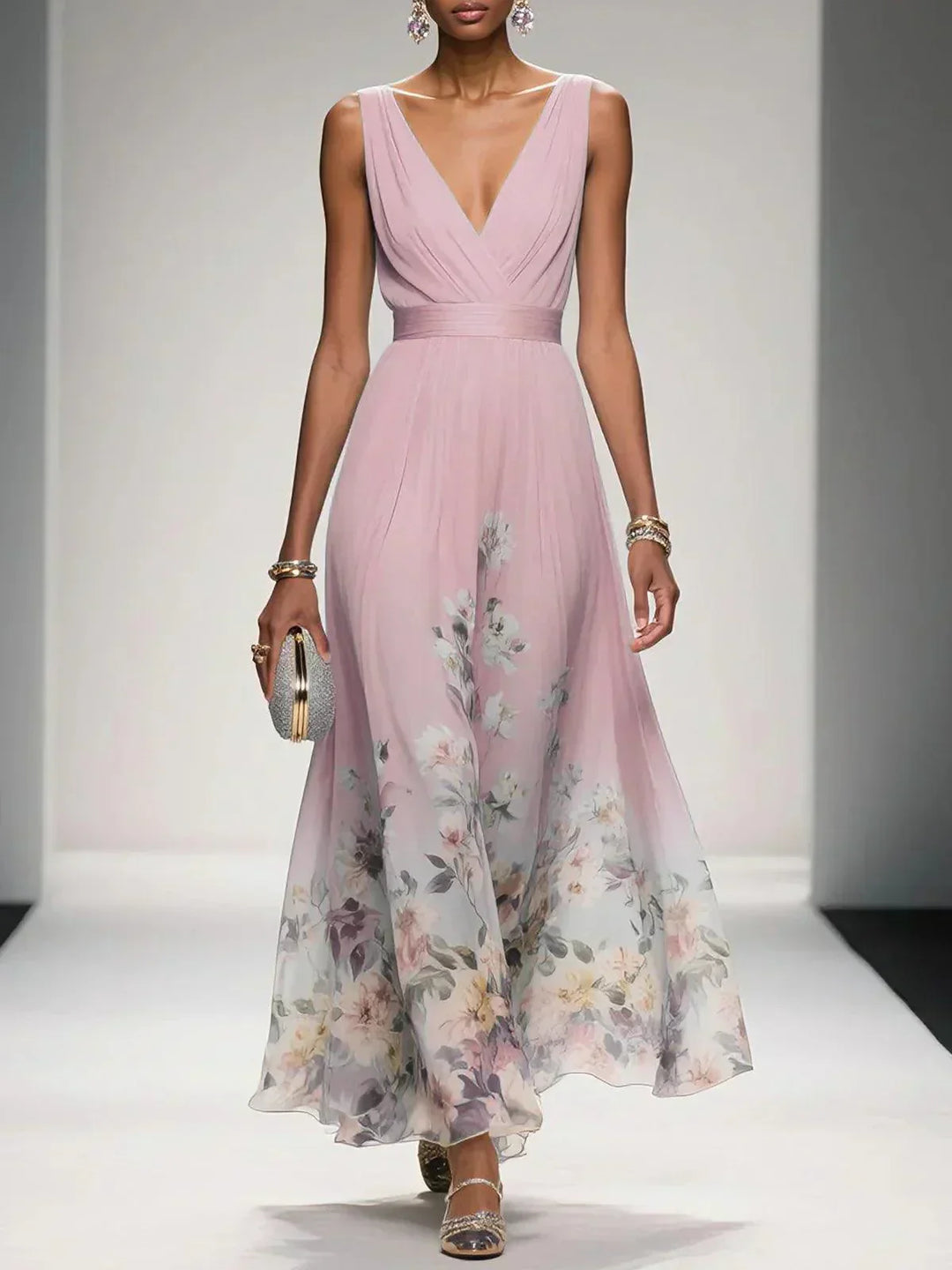 Rosalie Floral Guest Maxi Dress