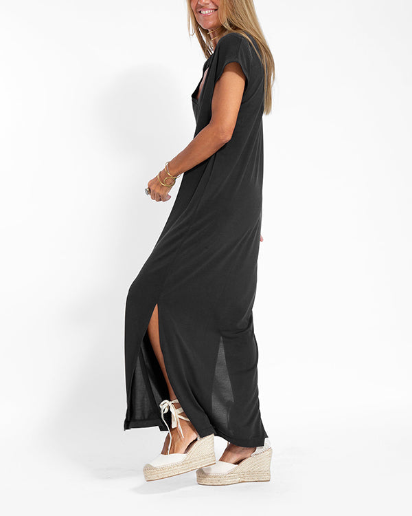 Coral Maxi Dress