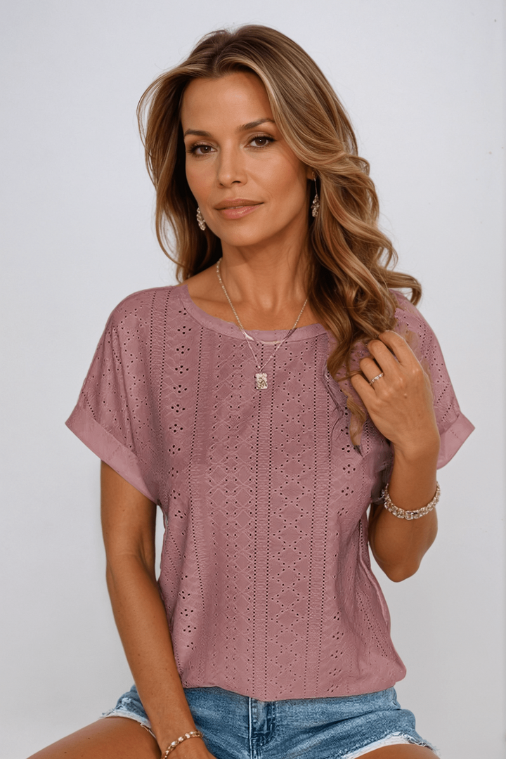 Pearl Embroidered Top