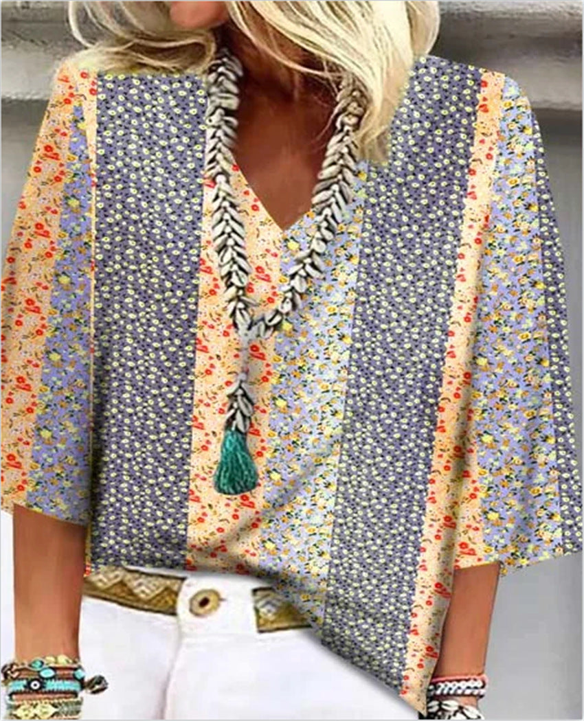 Mosaic Floral Top