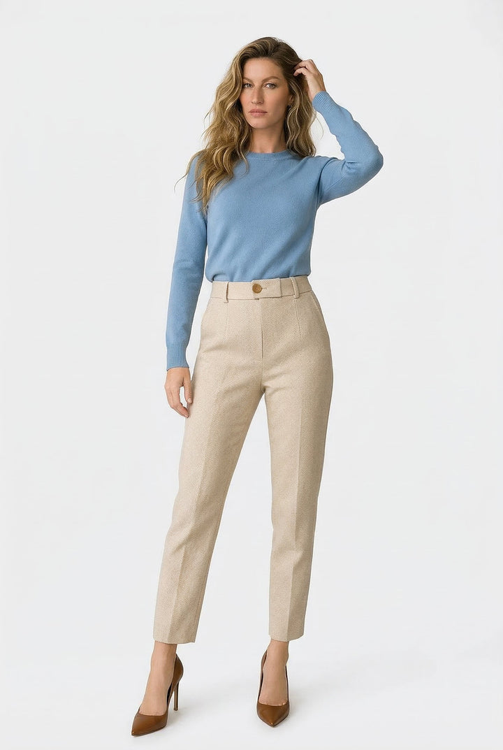 Corinne Tailored Wool Blend Trousers