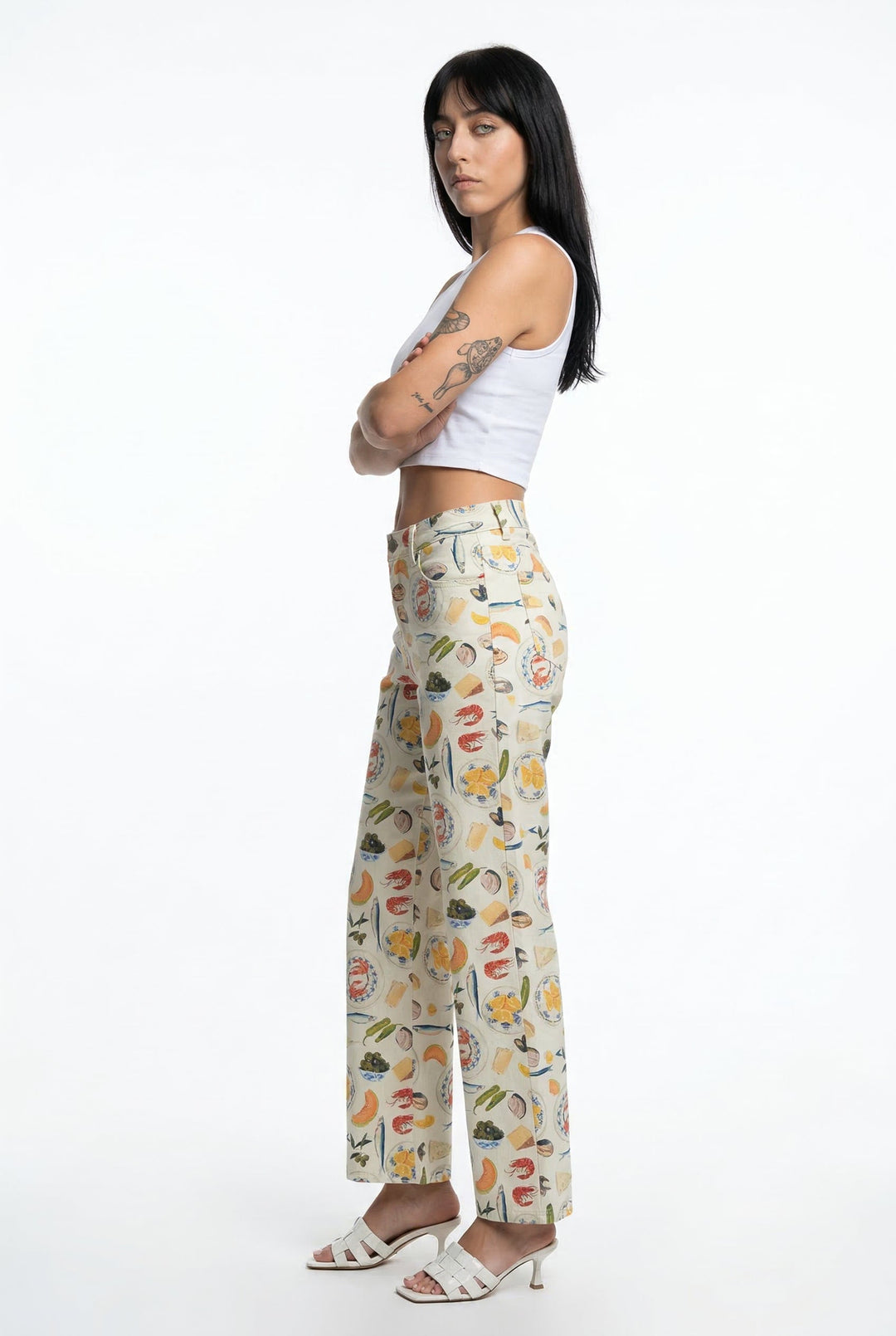 Maribelle Printed Straight Leg Jeans