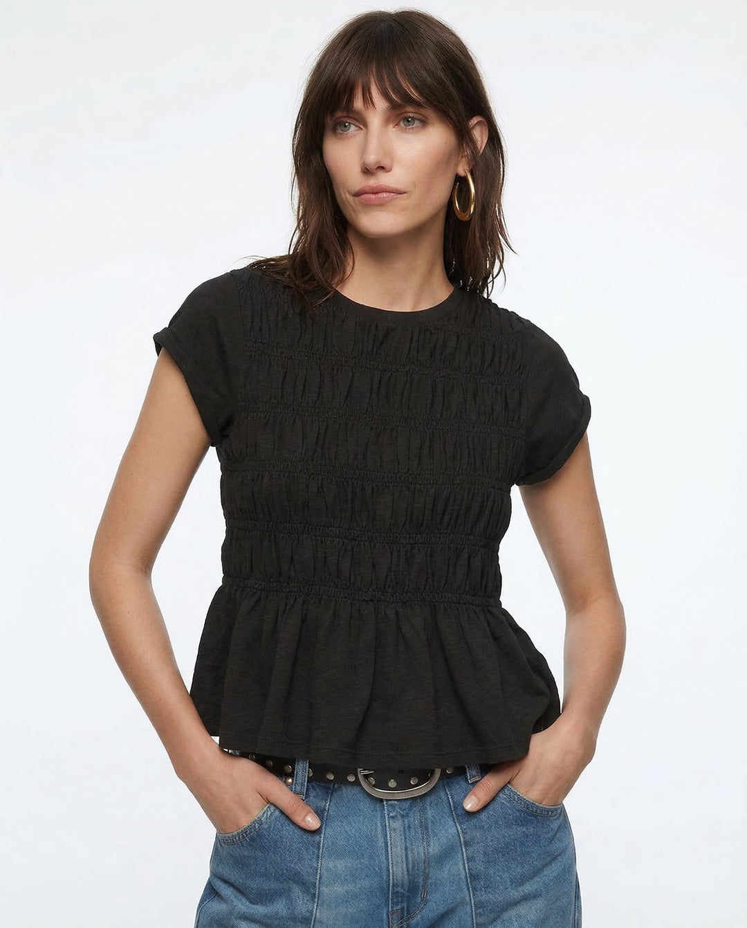 Rita DiCaprio Ruffle Top