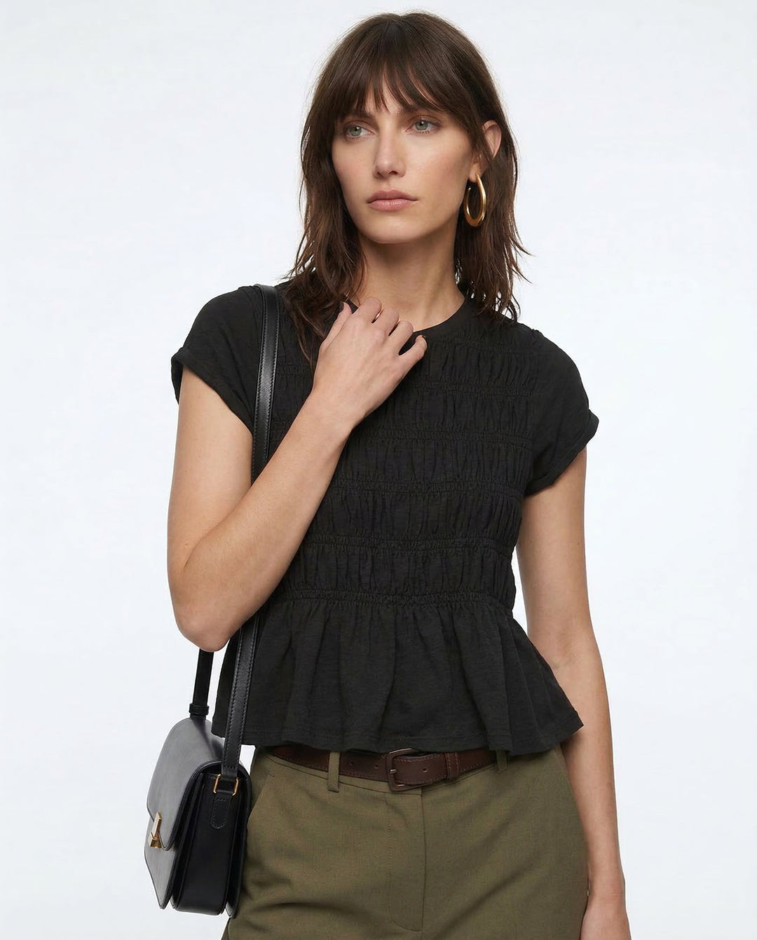 Rita DiCaprio Ruffle Top