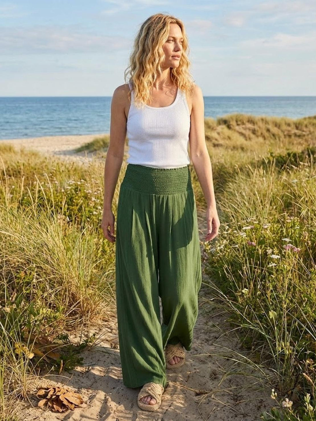 Dune Smocked Pants