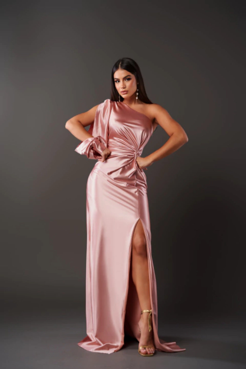 Theresa Elegant One-Shoulder Evening Dress