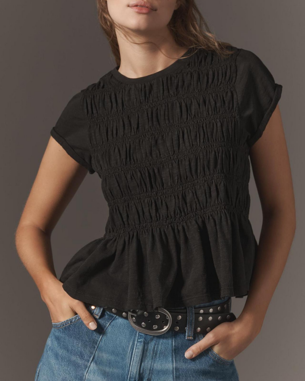 Rita DiCaprio Ruffle Top