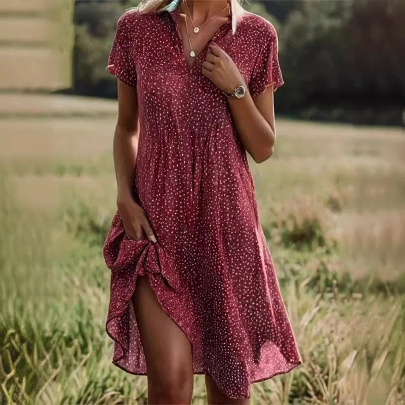 The Amelie Dress - Short Summer Dress with Flowy Lightweight Fit