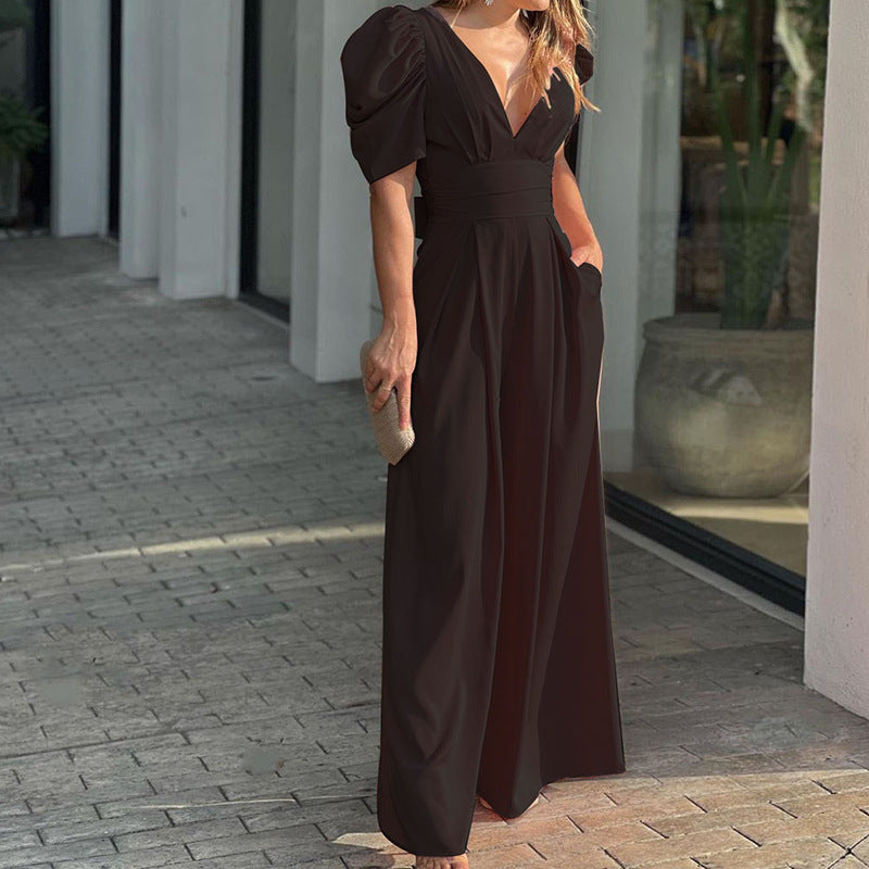 Marigold Puff Jumpsuit