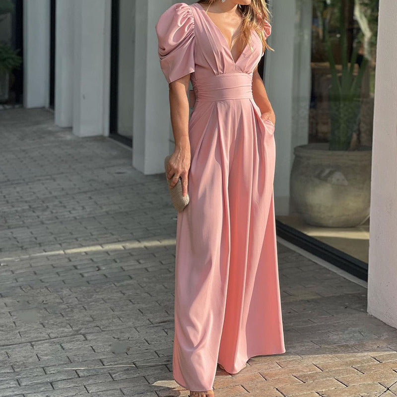 Marigold Puff Jumpsuit