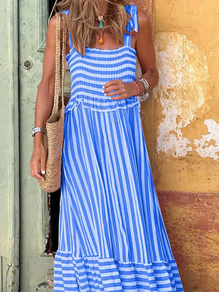 Emilia Elegant Striped Summer Dress