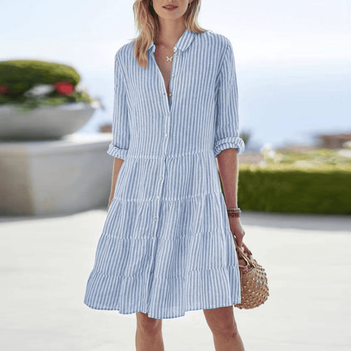Striped Summer Dress | A-Line Fit | Lightweight & Airy | Effortless Chic