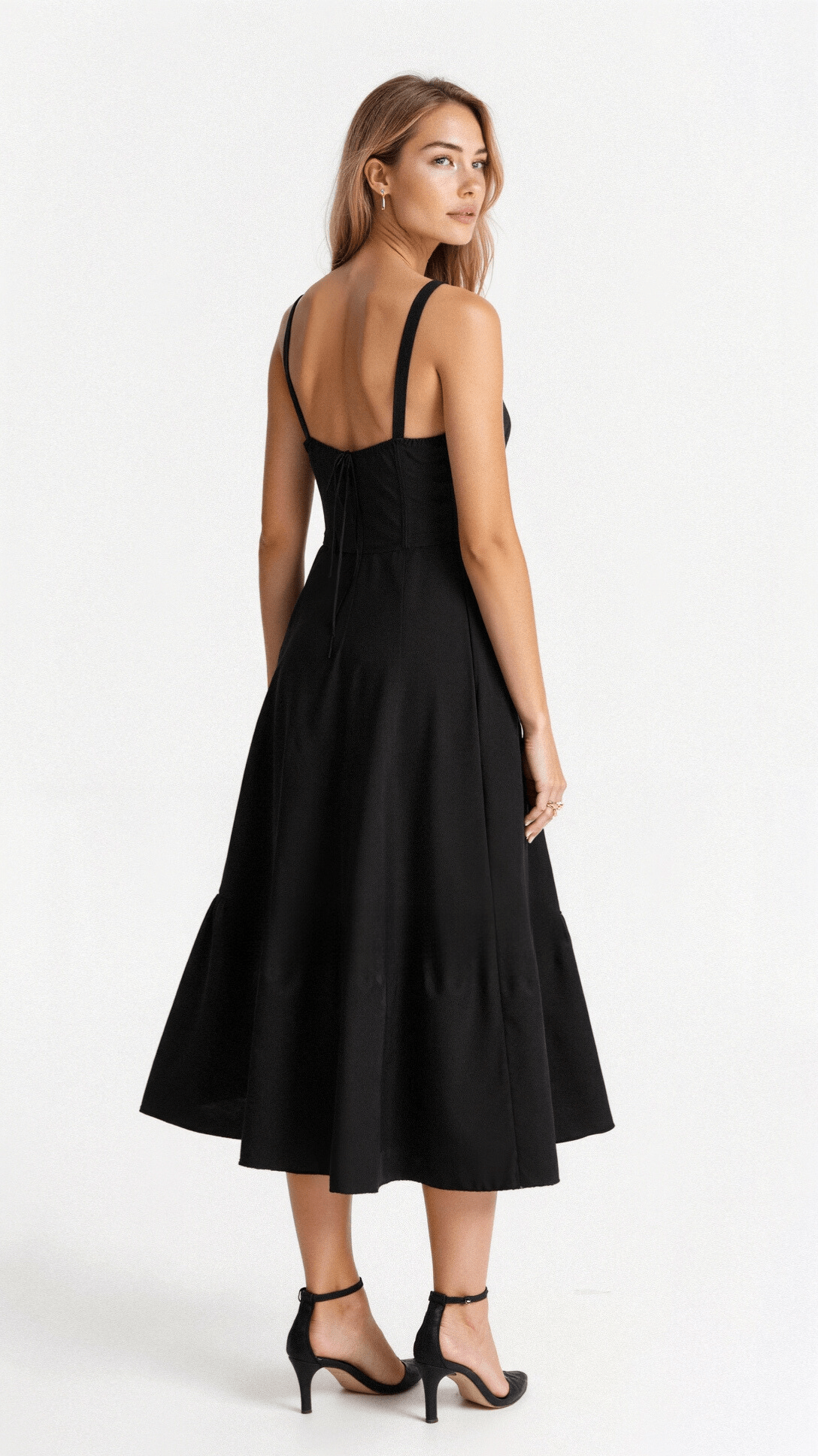Sabine Floral Chic Corset Midi Dress