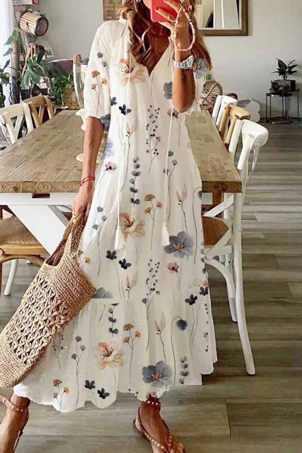 Flora Floral Maxi Dress