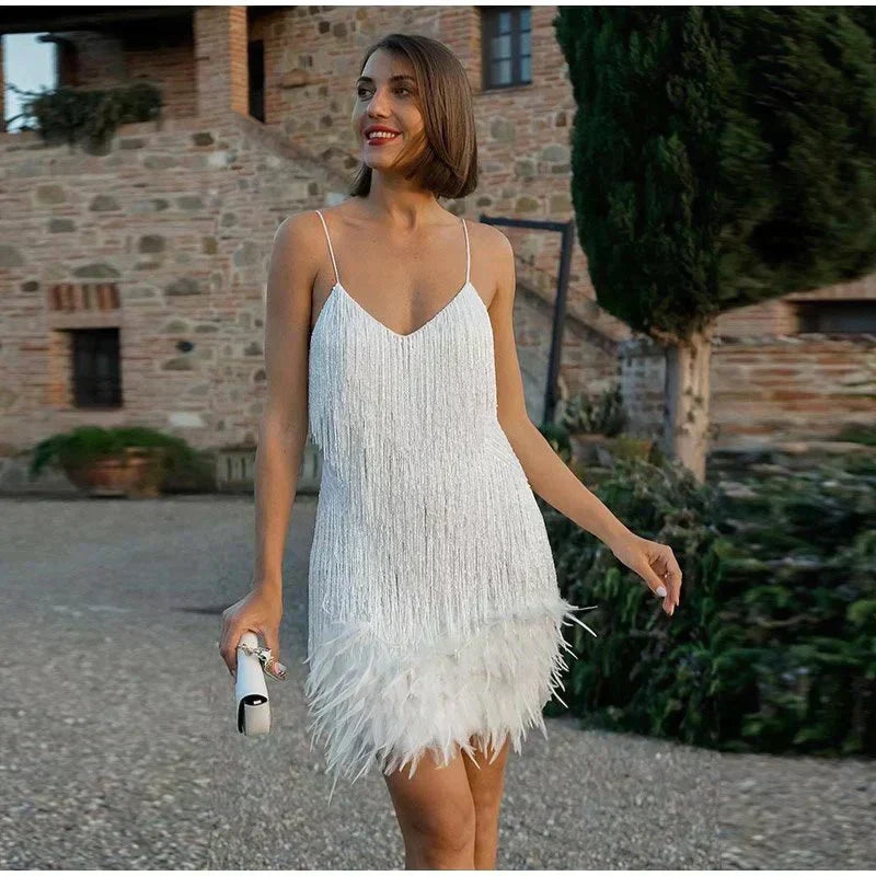 Helga Sequin Cocktail Mini Dress