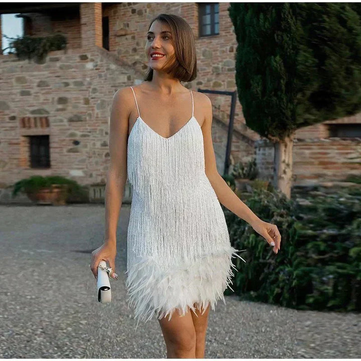 Helga Sequin Cocktail Mini Dress
