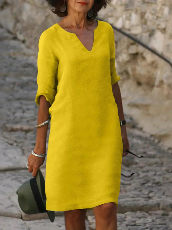 Skylar Elegant Dress with V-Neck