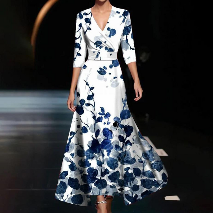 Edith Elegant Printed Dress