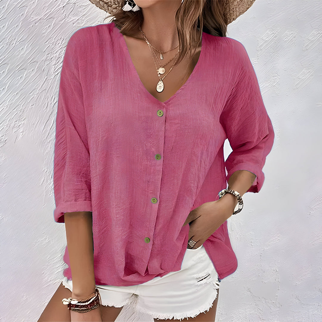 Marcia Relaxed Button Up Blouse