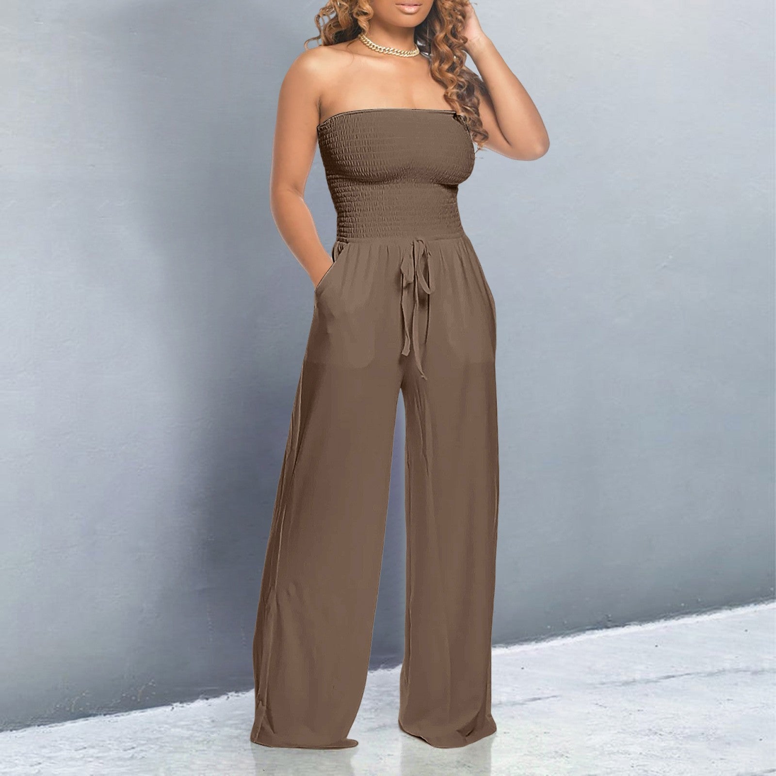 Bella Trendy Off-Shoulder Jumpsuit