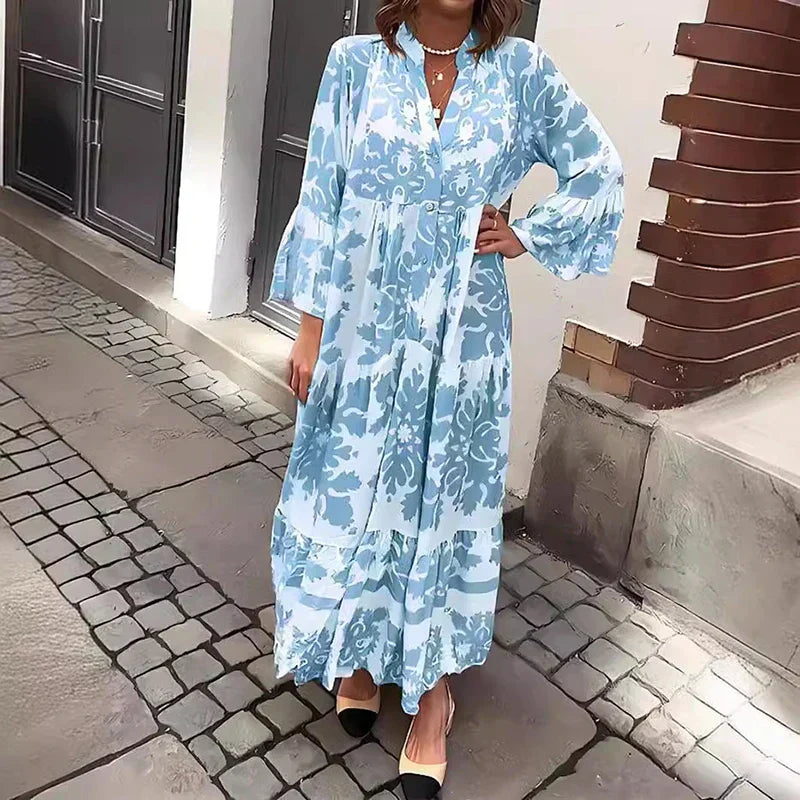 Floral Long Sleeve Midi Dress – SHOPLIVIA