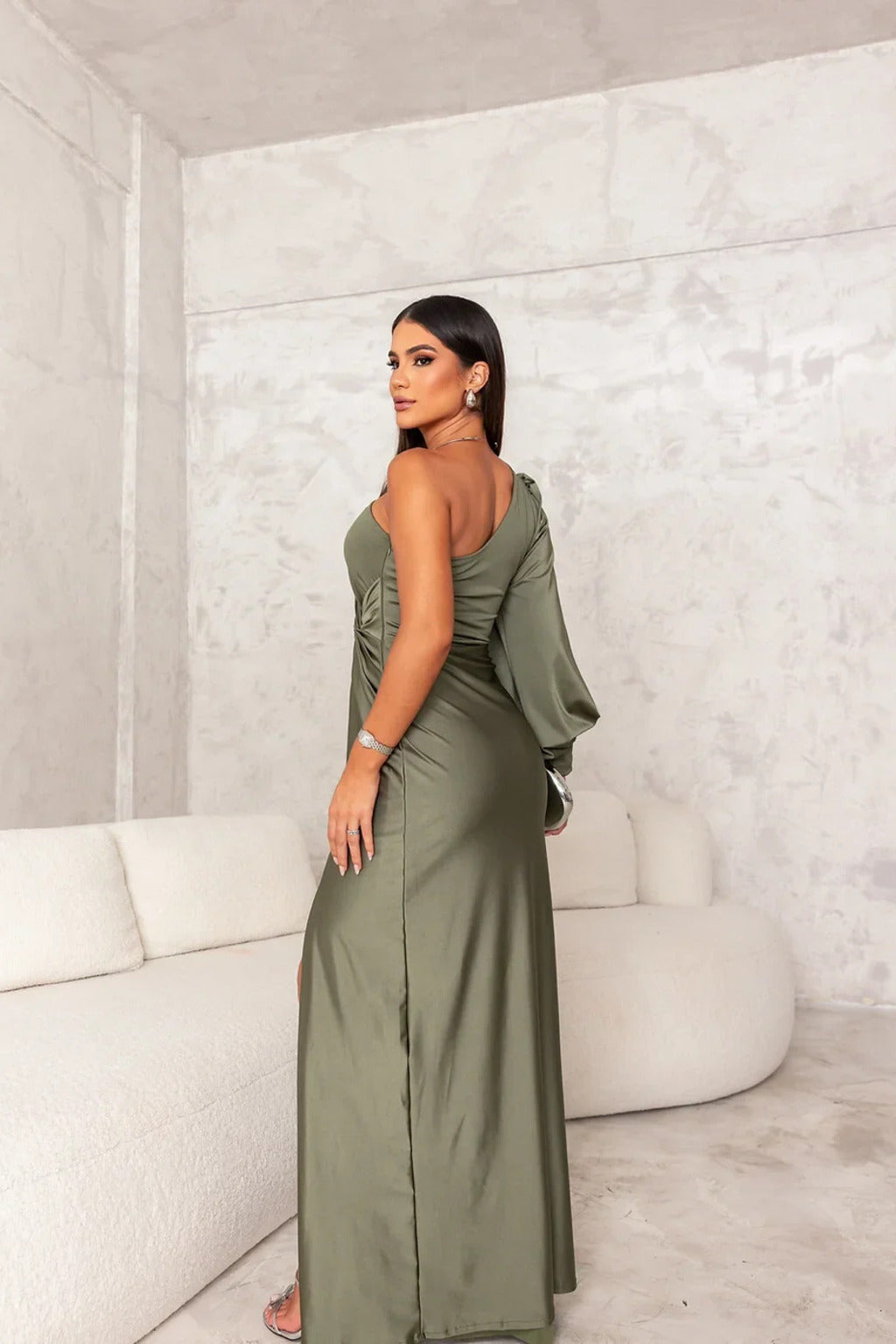 Theresa Elegant One-Shoulder Evening Dress