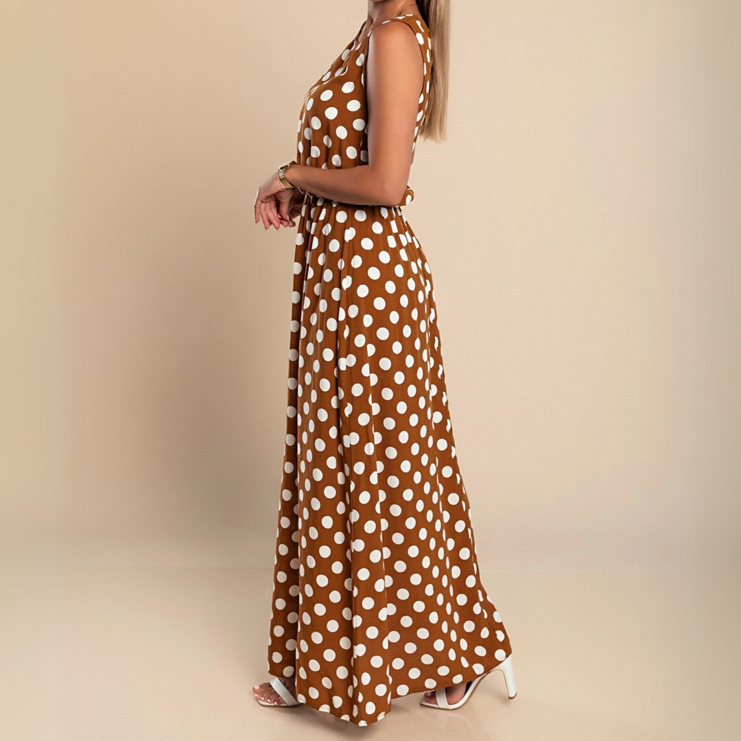 Paula Polka Dot Maxi Dress