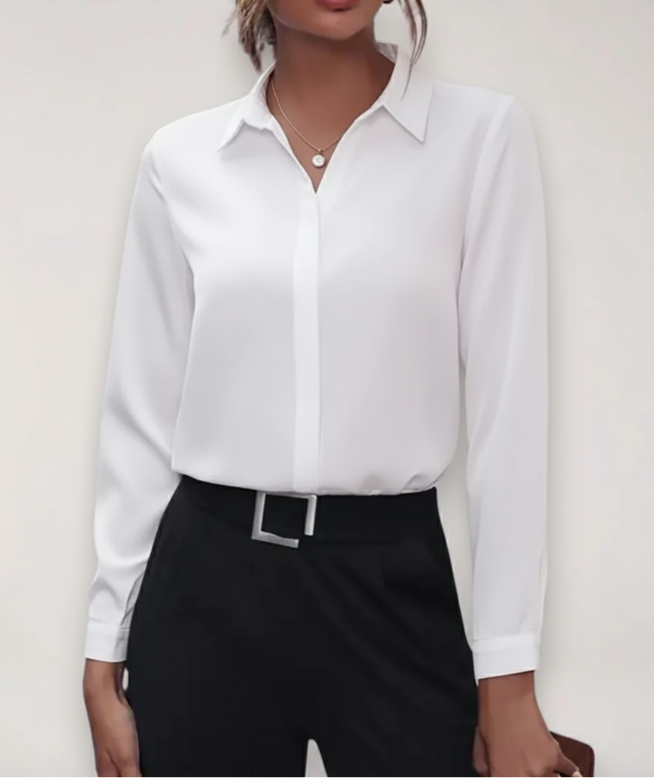 Evelisse Button Front Office Blouse