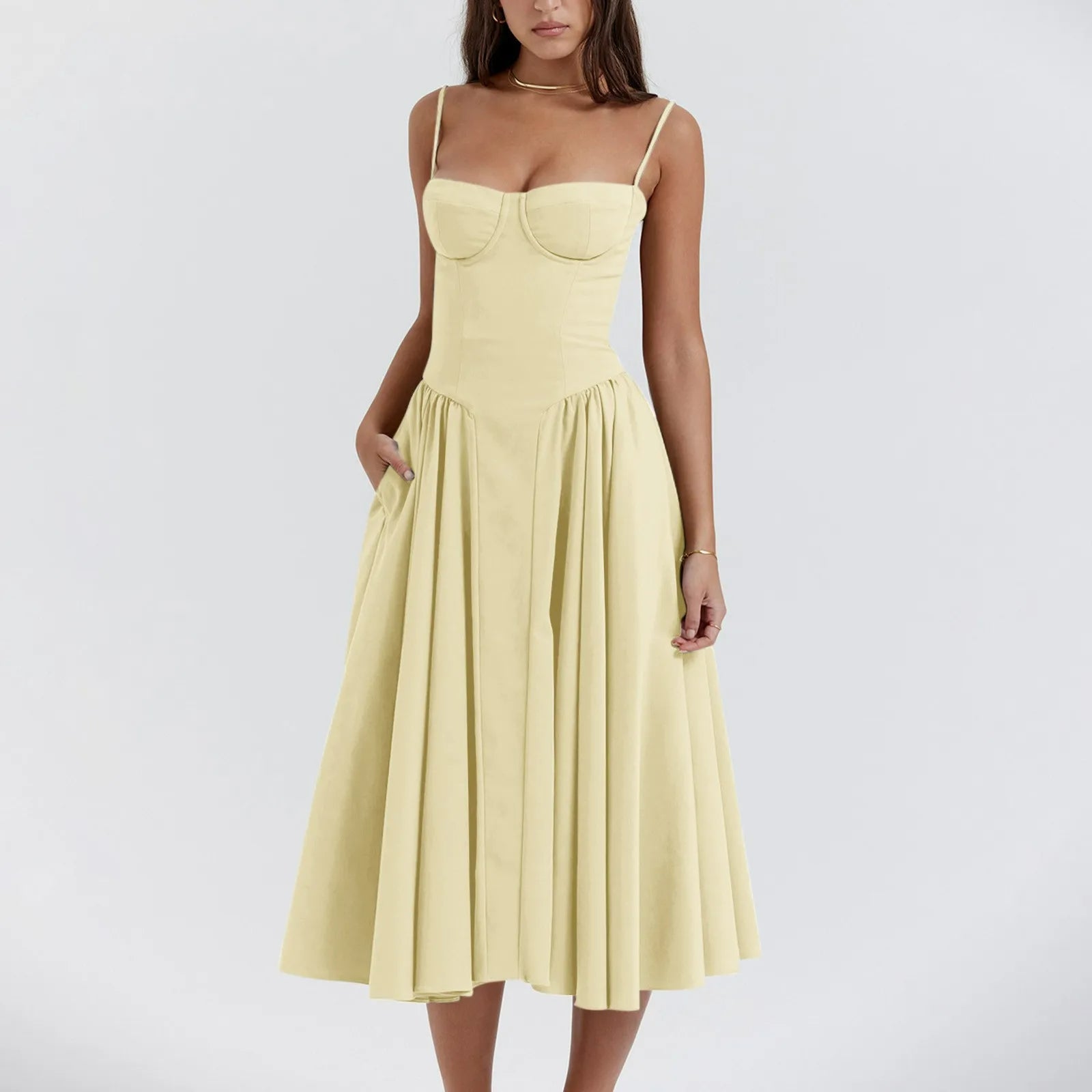 odette corset midi dress Odette Corset Midi Dress