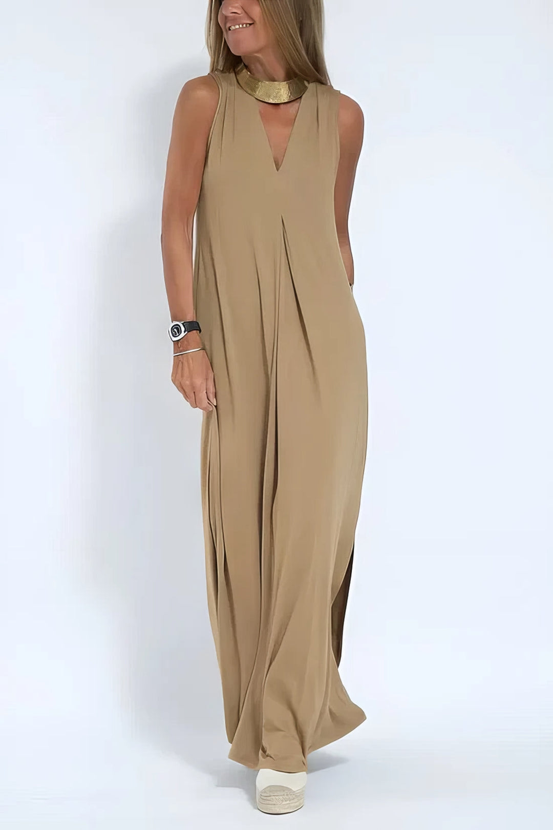 Juno Elegant Long Dress with Coordinated Cardigan